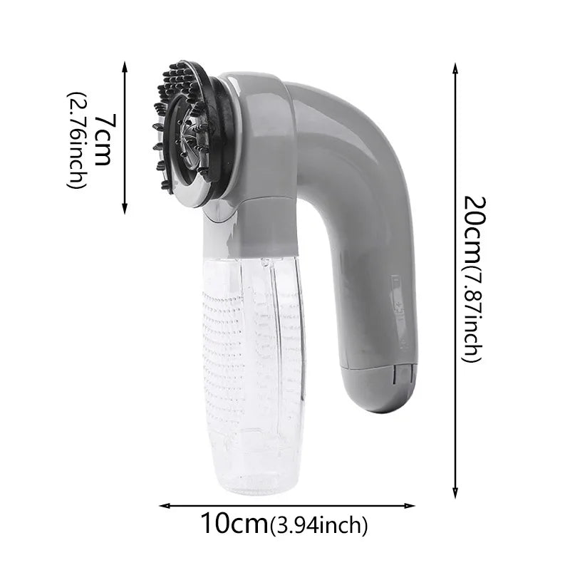 I YAN portable pet hair vacuum and massage cleaner device for cats and dogs, featuring dual-purpose grooming and cleaning tools.