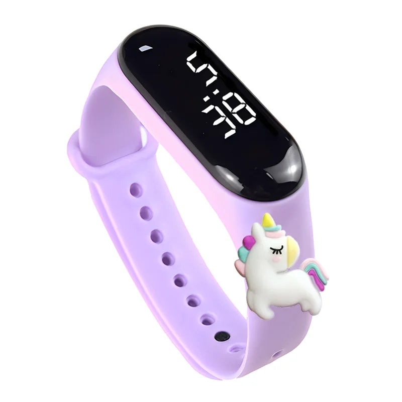 Waterproof Children's Smart Watch Cartoon LED Digital – Fun Electronics Wristwatch Birthday Gift for Kids Age 2-15 - I YAN