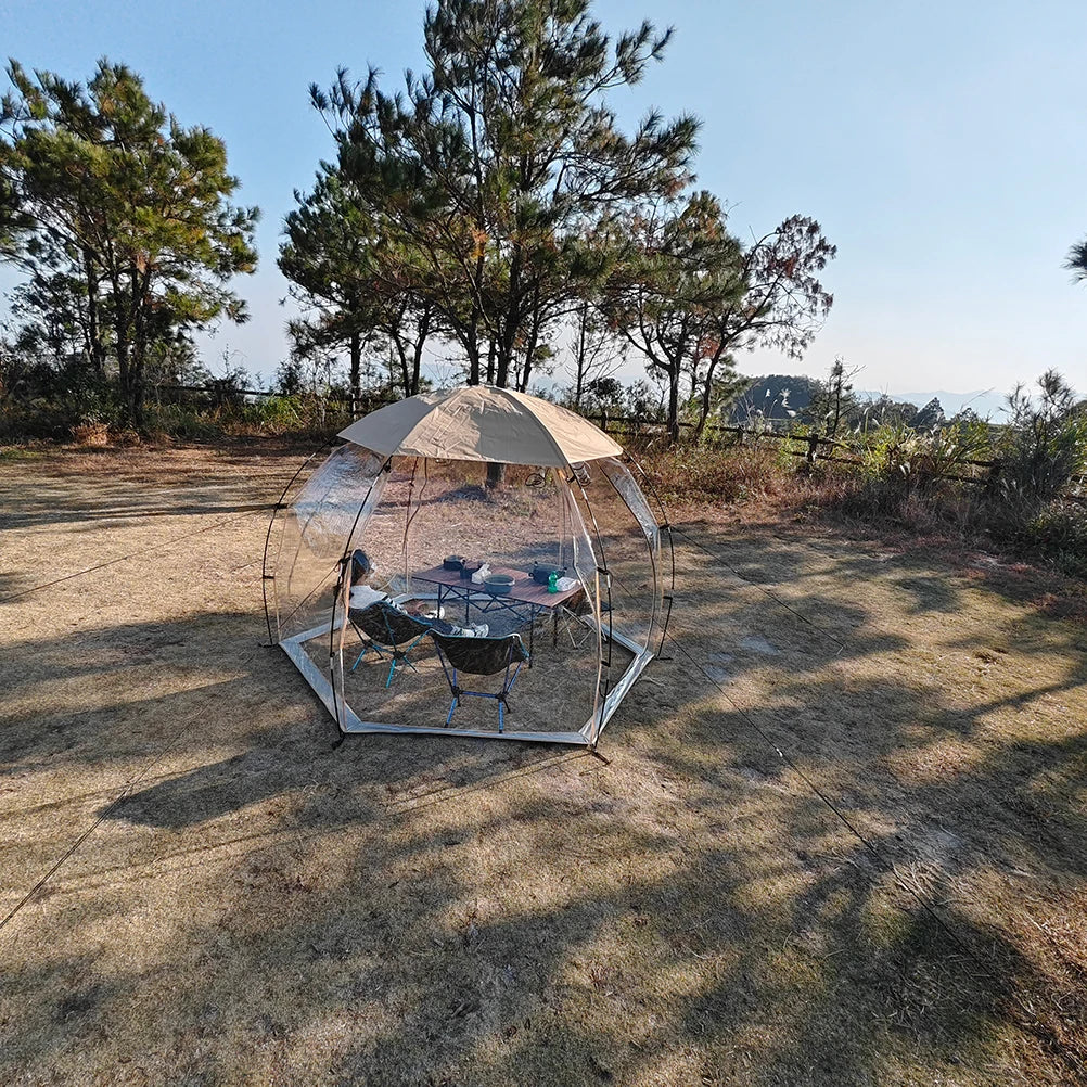 Transparent Bubble Tent Camping Picnic Hemi Crystal Tent Outdoor Hemispherical Family Starry Sky Winter Greenhouse Dome Tent