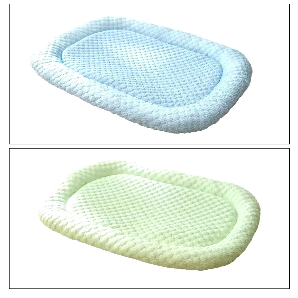 Breathable Ice Silk Cooling Dog Bed by I YAN, summer mat for small to large dogs and cats, featuring a soft, cooling surface.
