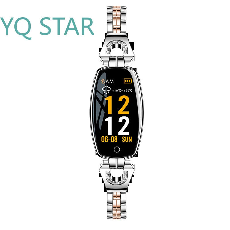 Lemonda H8 Stainless Steel Sleep Heart Rate Tracker Smart Watch with Call Reminder Waterproof Touch Screen Online Sports