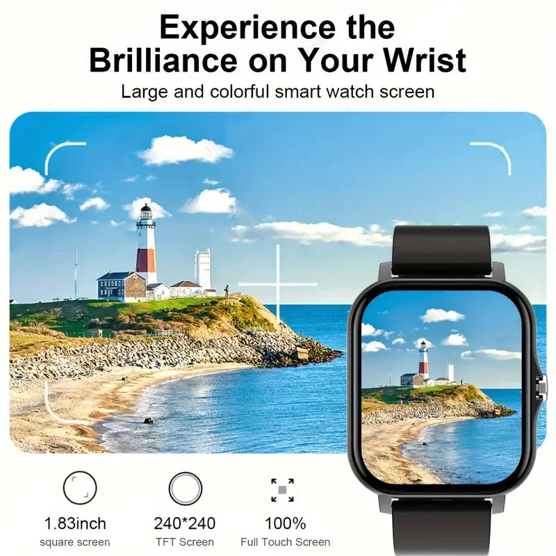 KESHUYOU  Smart Watch Bluetooth Talking Blood Oxygen/Blood Pressure Monitor Smart Watch for Women Men Holiday Gift