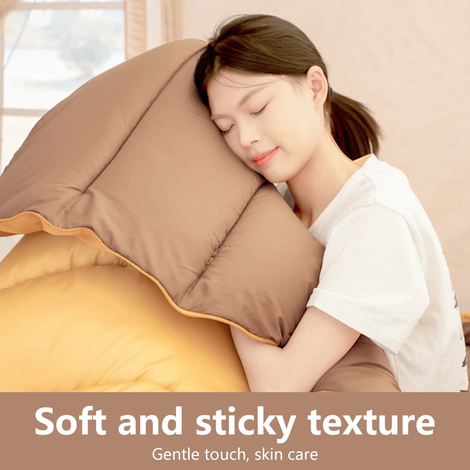 2 Person Camping Sleeping Bag Four Seasons Portable Winter Sleeping Bag for Outdoor Camp Travel Hiking