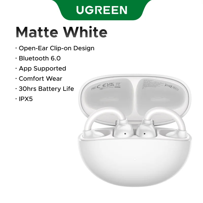 UGREEN Ear Clip EarBuds OWS Wireless Bluetooth Earphones TWS Headphones