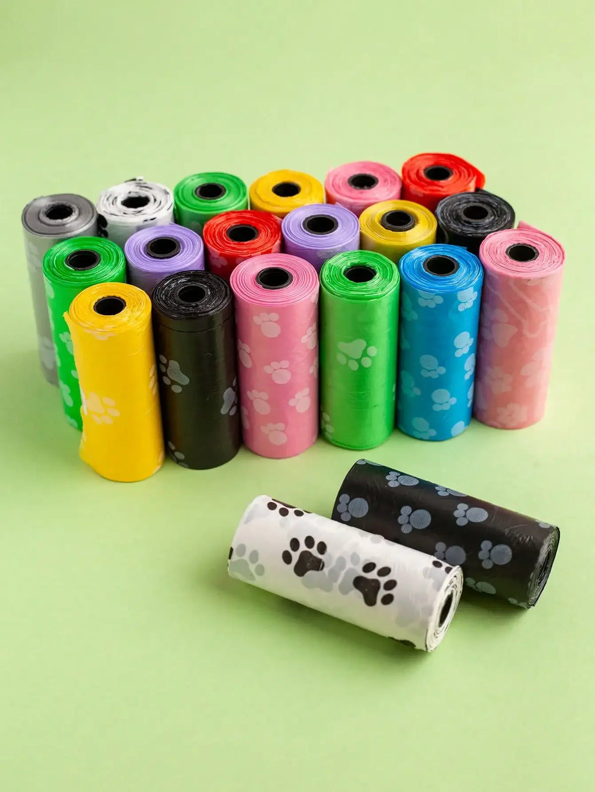 Leak-proof dog poop bags by I YAN, thick and durable waste bags with odor control for easy clean-up.