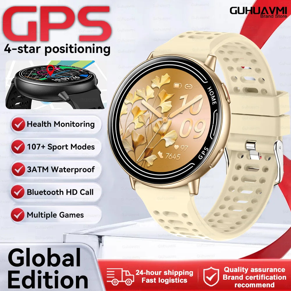 Elegant Women Smartwatch 2026 New 1.39'' AMOLED Screen Bluetooth Call Heart Rate Women's Health IP68 Waterproof Fashion Watches