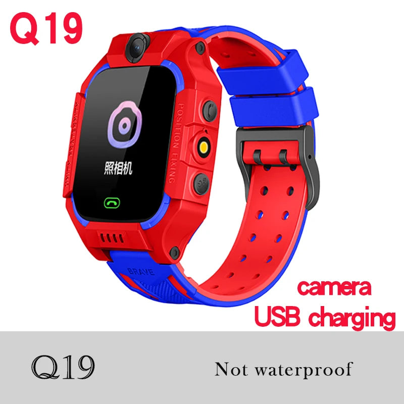 Kids Smart Watch SOS SIM Card Phone Watch – Q19 / A28 / Q88 / A16 IP67 Waterproof Camera LBS Tracker Gift for iOS Android - I YAN