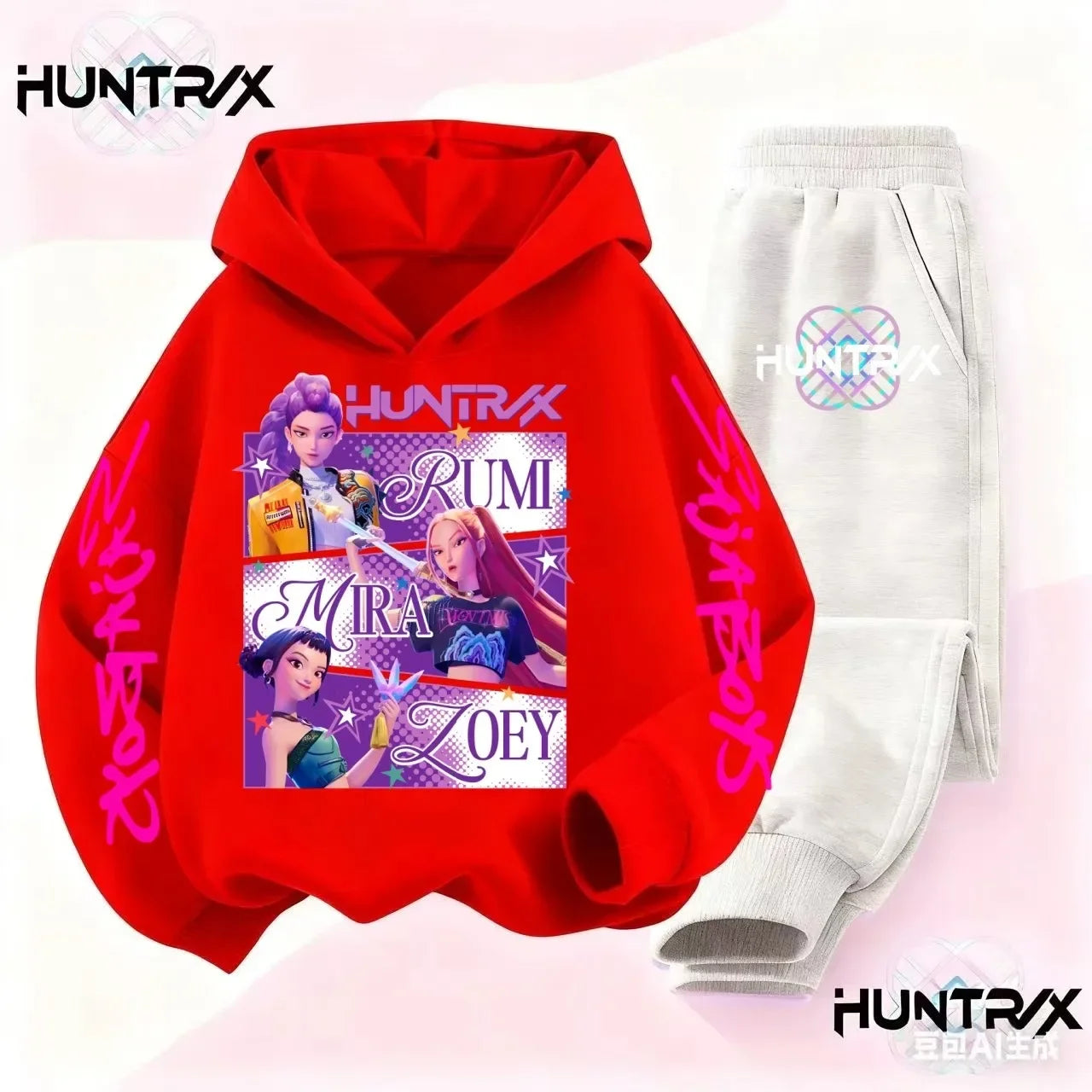 KPop Demon Hunters Saja Boys Kids Hoodie Set – Unisex Sweatshirt & Tracksuit (2pcs) - I YAN