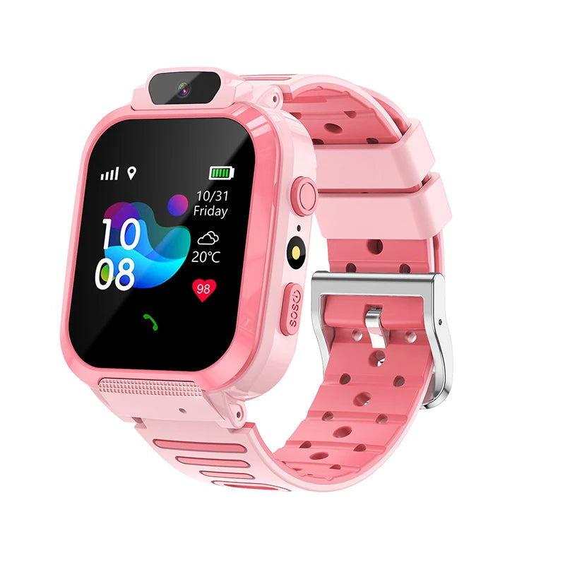 Kids Smart Watch SOS GPS Location Phone Call Sim Card Child Smart Watch Camera Waterproof Upgrade Watch For Kids Gift