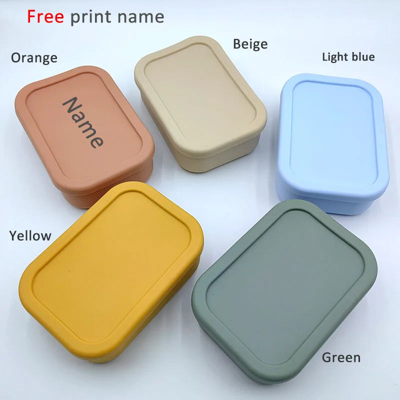 Silicone Bento Lunch Box 3 Compartments – Leakproof BPA Free Kids Food Container - I YAN