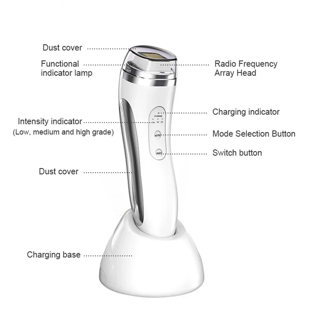 RF Radio Frequency Face Lifting Device Dot Matrix Beauty Massager Home Wrinkle Remover Skin Tightening Facial Massage Machine