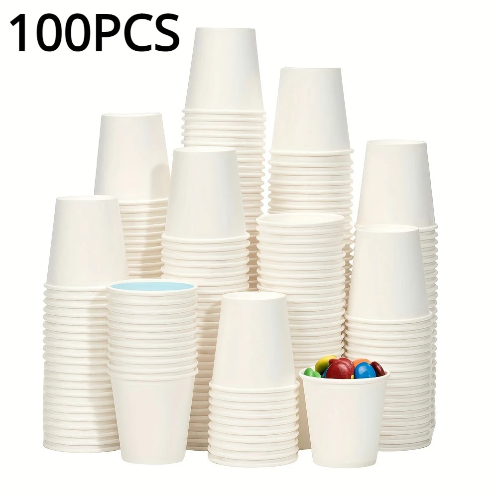 Disposable Small Paper Cups Supermarket Tasting Party Snack Packaging Office Coffee Drinks Candies Hotel Mini Mouthwash Cup