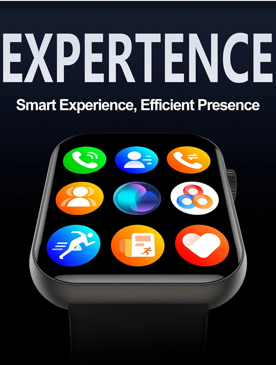 New Smart Watch Full Touch Screen Bluetooth Call AI Voice Heart Rate Waterproof Watches Sports Bracelet Smartwatch Women