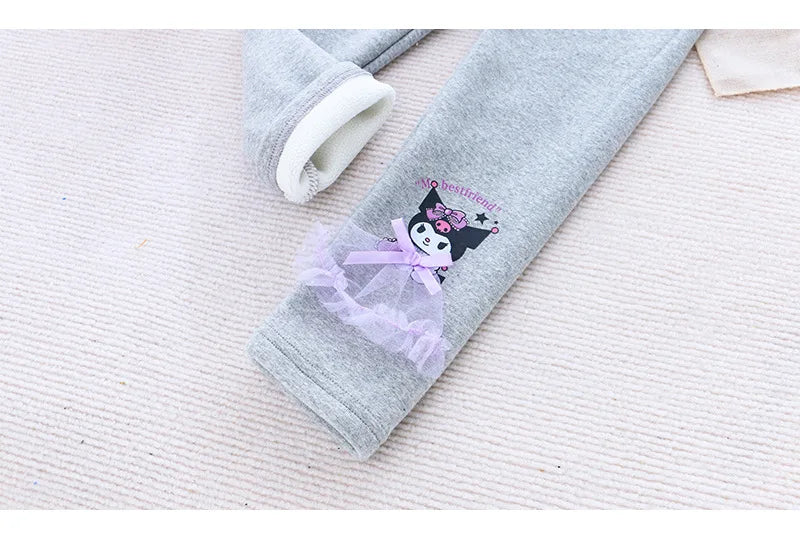 Spring Girls Leggings Cotton Trousers Kids Pants Girls Pants Skinny Print Cartoon Pattern Children Leggings Trousers