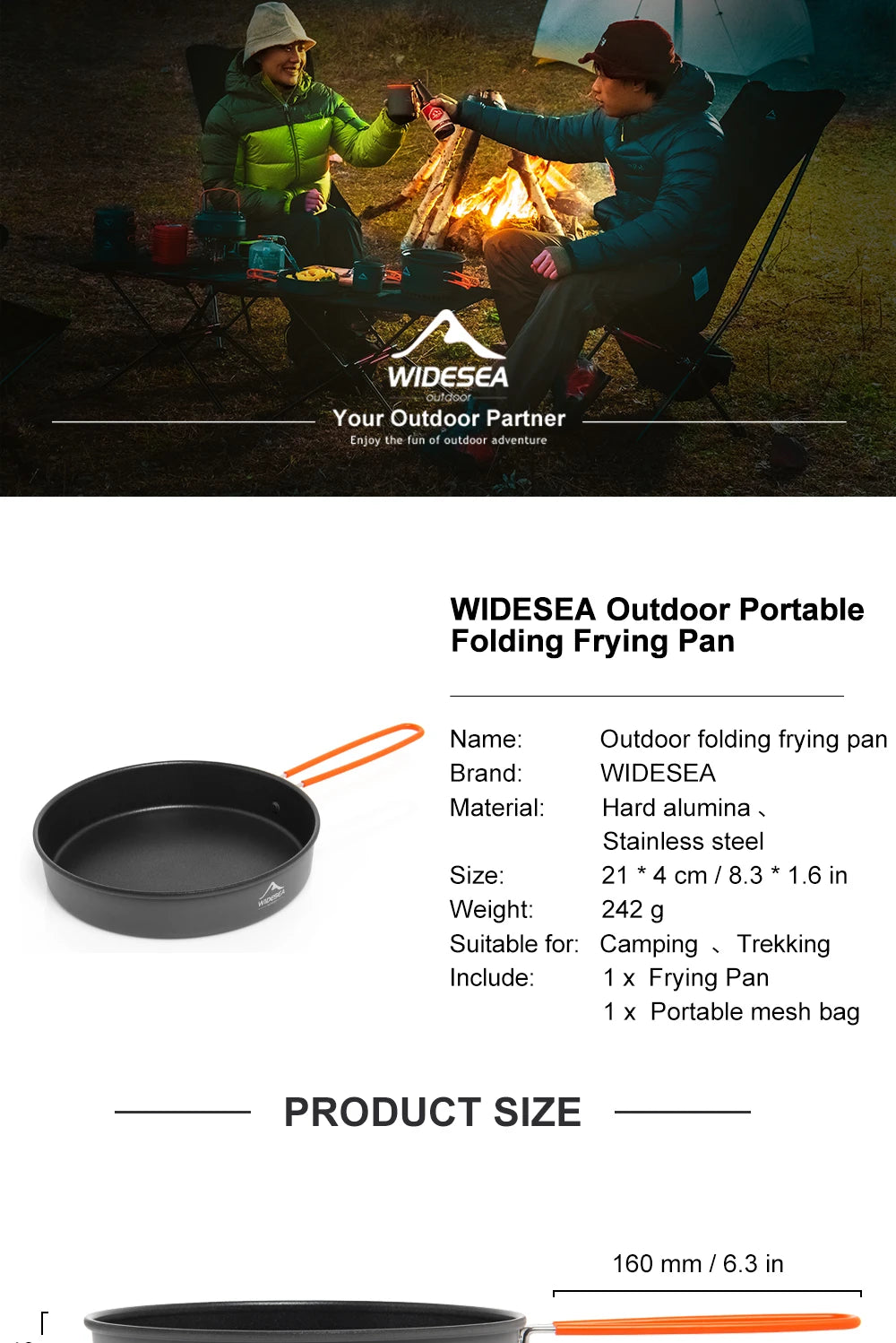 Camping Feast Non-stick Frying Pan Pot Bowl Ultra-light Plate Tableware Cooking Utensils Bbq Picnic Cookware