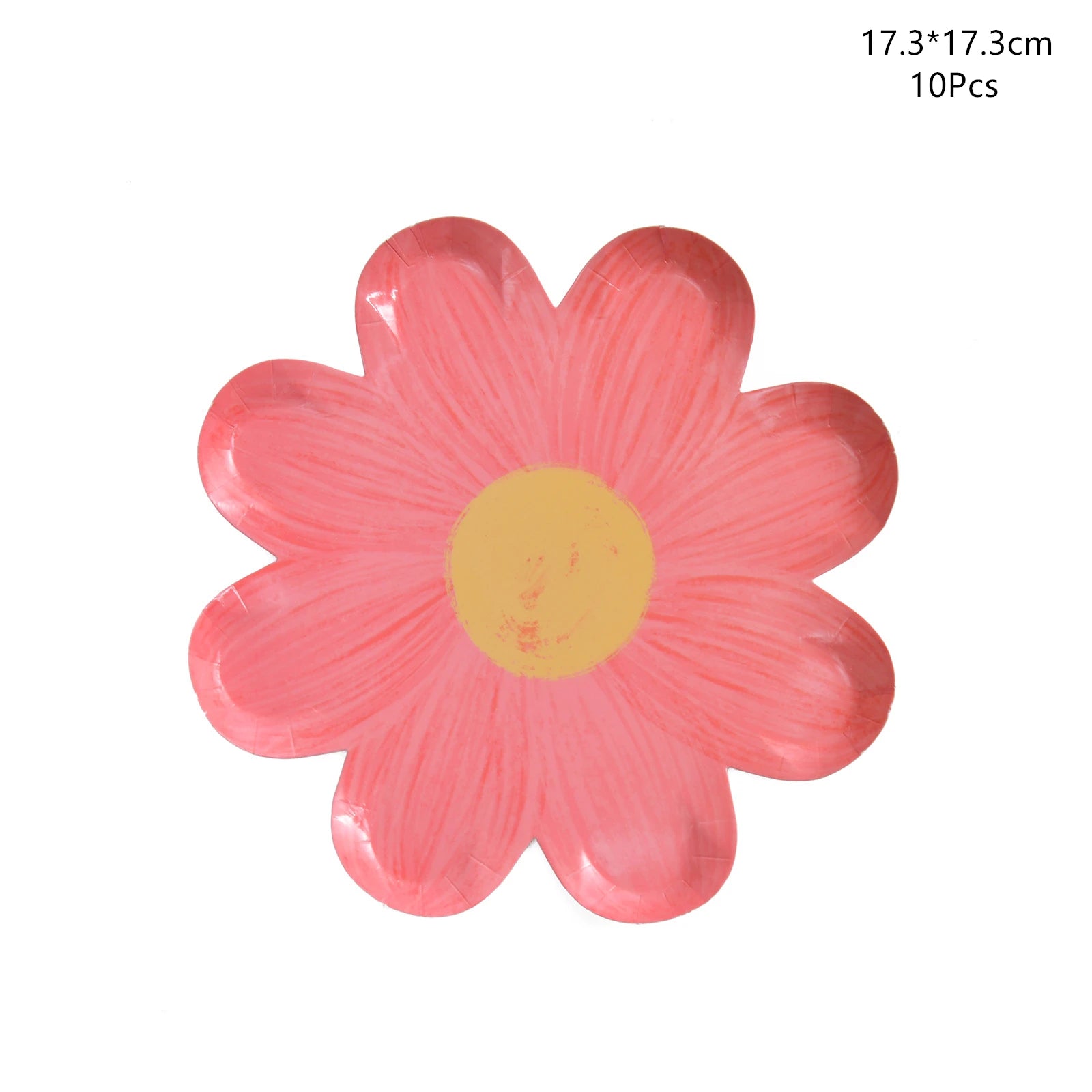 Disposable Daisy Paper Plate Flower Meal Plate Picnic Cake Plates Birthday Theme Party Decoration - I YAN