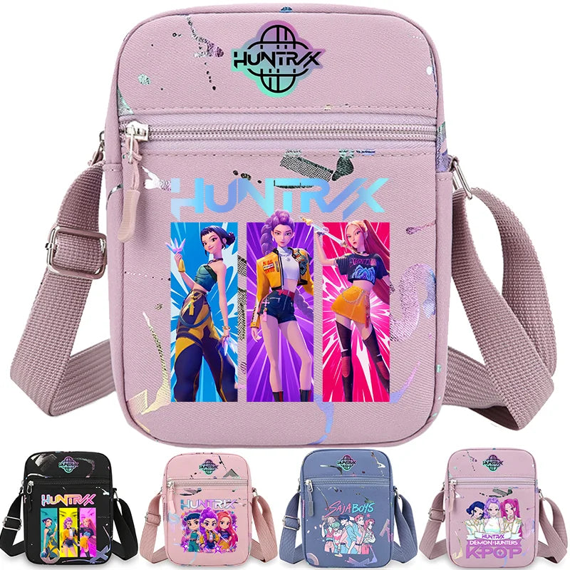 New⭐️KPOP Demon Hunters Crossbody Phone Bag Single Shoulder Pouch Coin Wallet Purse Warriors Handbag Fans Gril Gifts