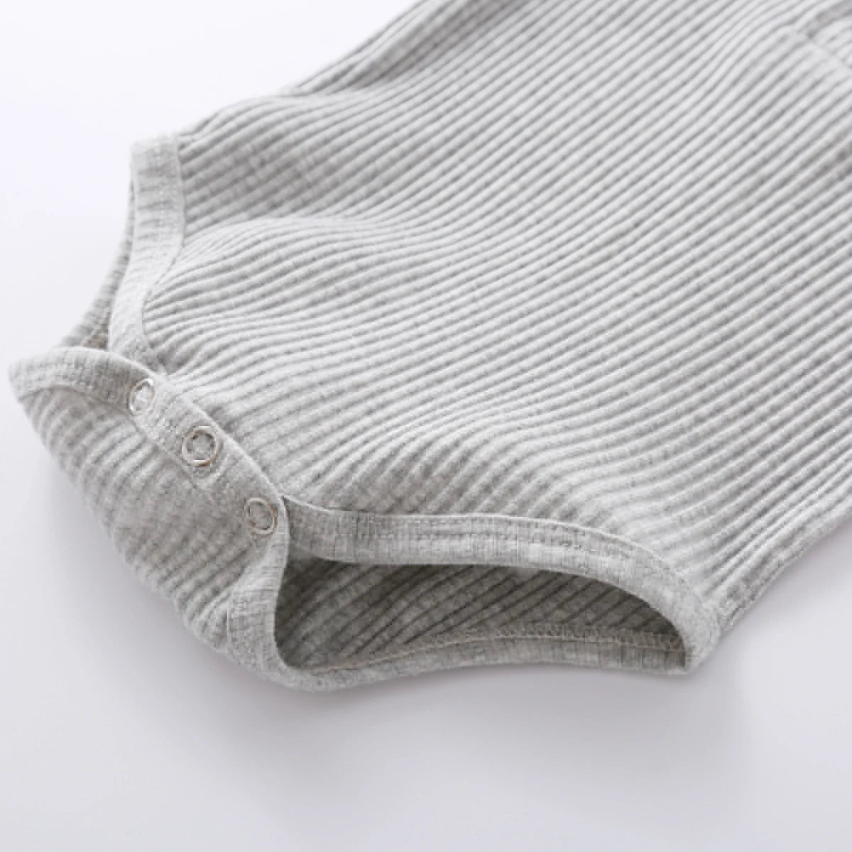 Infant baby girl and boy spring autumn ribbed and plaid long sleeve bodysuits with elastic pants, I YAN 2-piece outfit set.