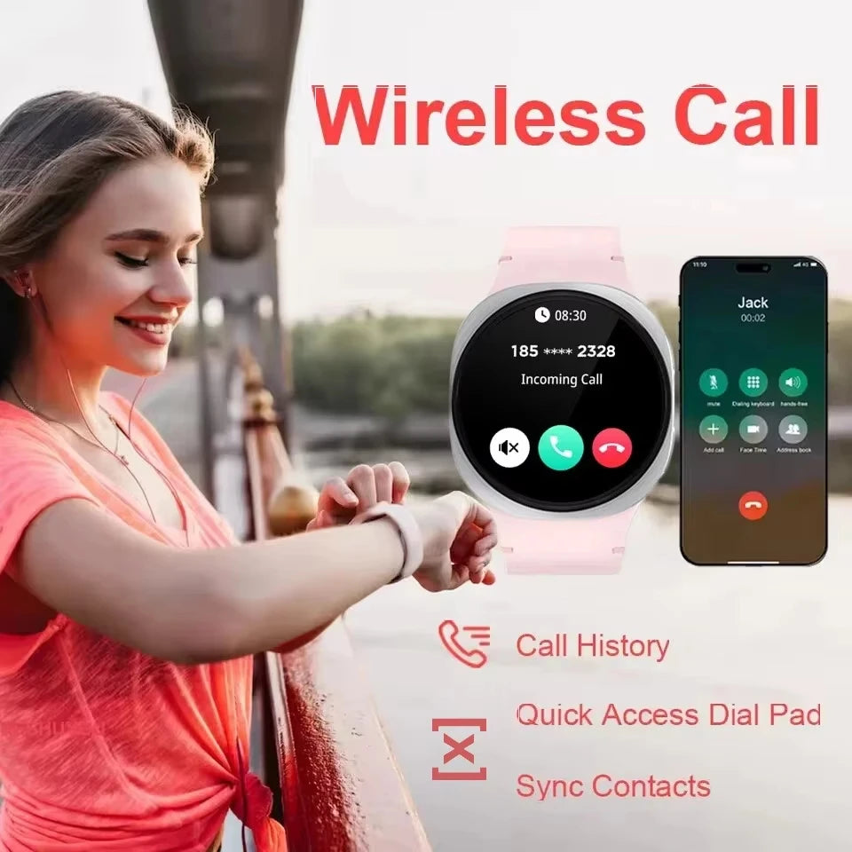 8 Mini New Original Smart Watches Smart Watch Men GPS NFC Bluetooth call 40mm AMOLED Health Fitness Sport Tracker SmartwatchGift