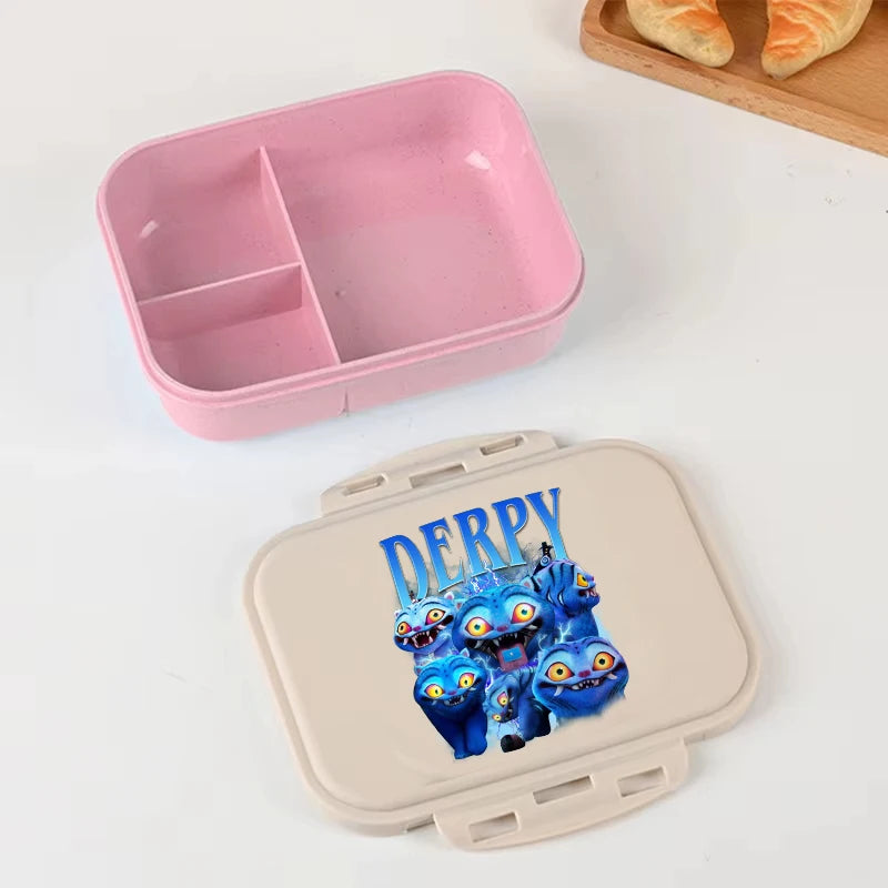 Anime Demon Hunters lunch box by I YAN featuring vibrant Demon Hunters design, large capacity food storage container for kids.