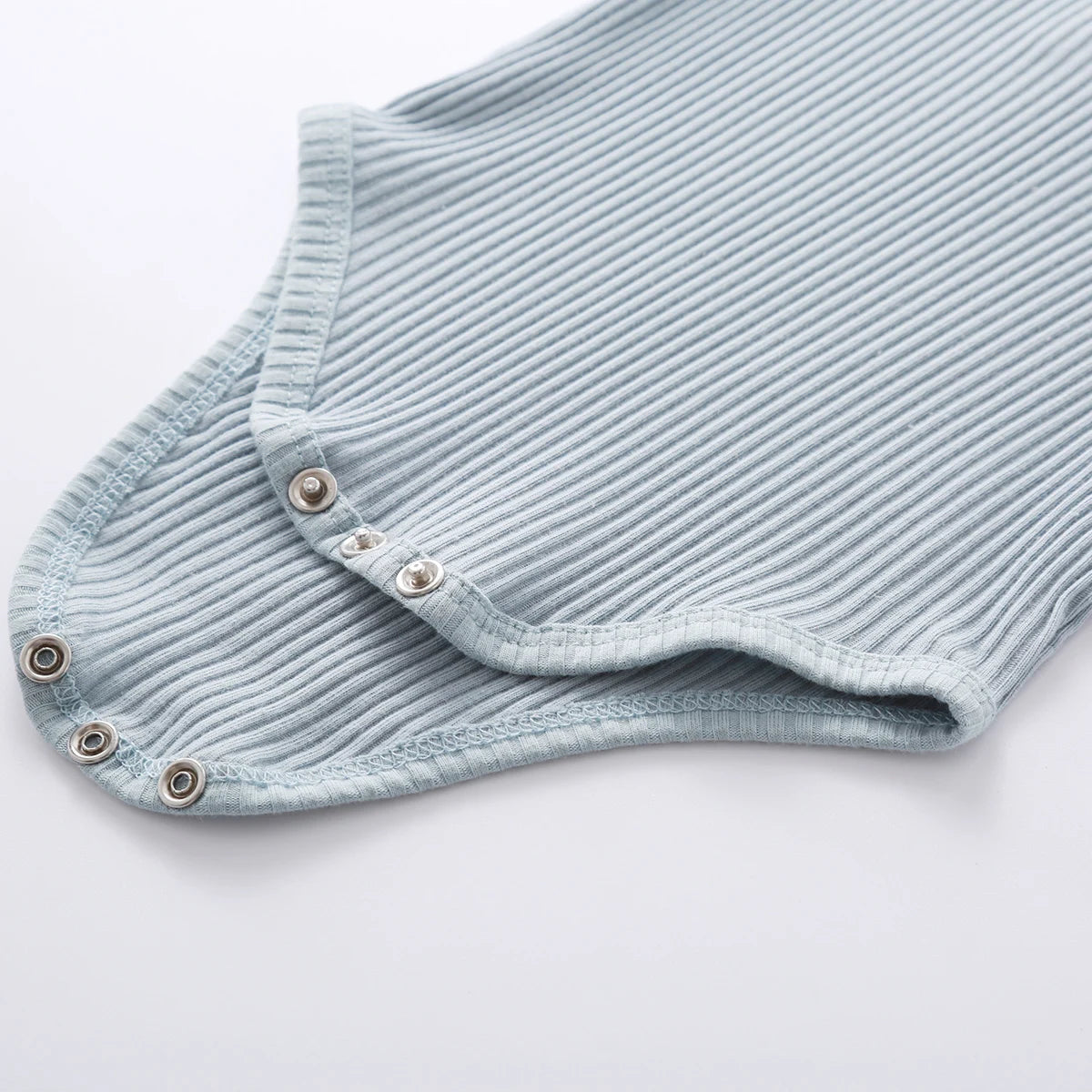 I YAN infant baby girl and boy spring autumn ribbed and plaid long-sleeve bodysuits with elastic pants 2-piece clothing set