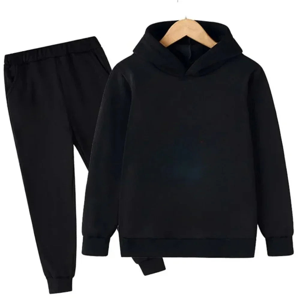 Children Hoodie Tracksuit Autumn Winter New York USA Letter Graphic Sweatshirt Pant Suit Baby Boy Girl Kid Sport Two Pieces Set
