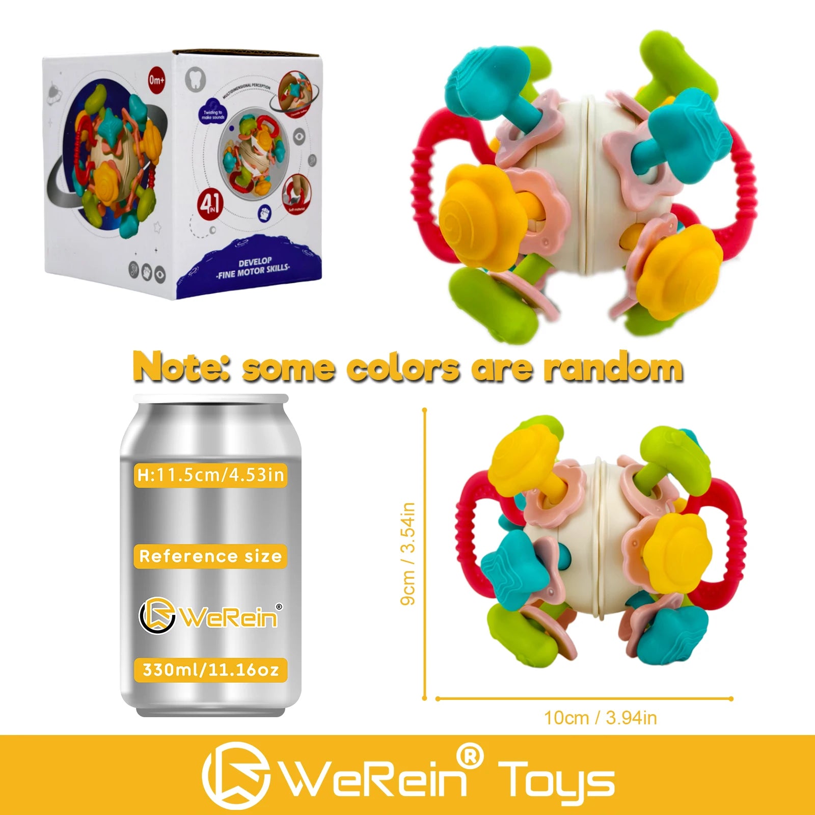 Planet Theme Manhattan Ball – Baby Teething & Grabbing Sensory Toy - I YAN