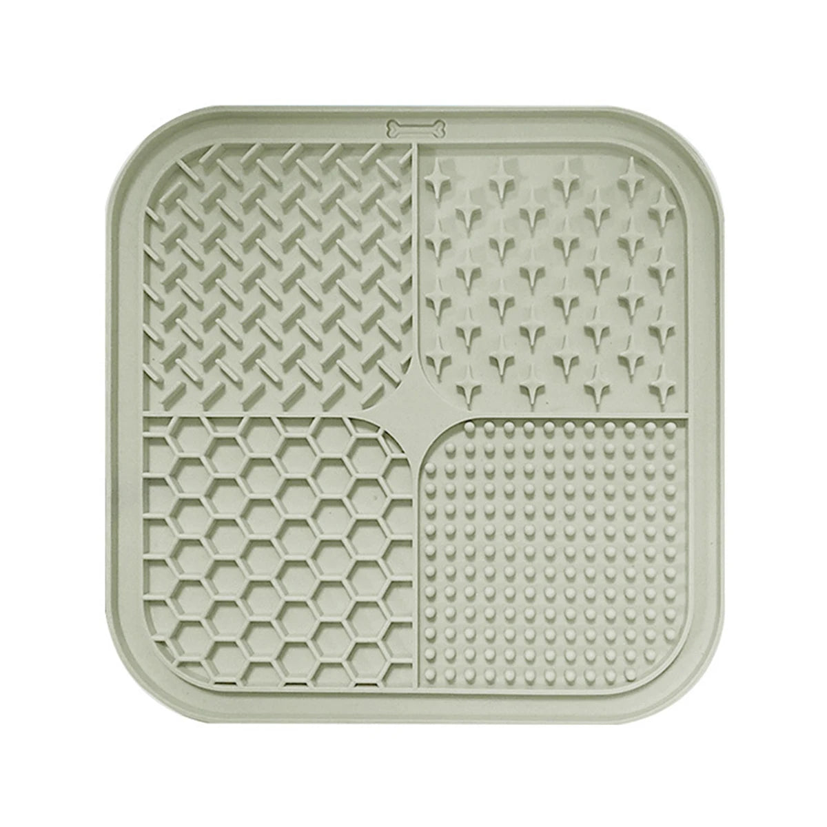 Silicone pet lick mat with suction cup from I YAN, designed as a slow feed bowl pad for dogs and cats to prevent choking.