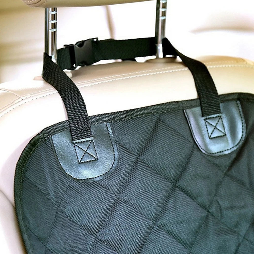 Waterproof I YAN pet dog carrier car seat cover with non-slip backing, designed for rear car seats to protect against pet messes.