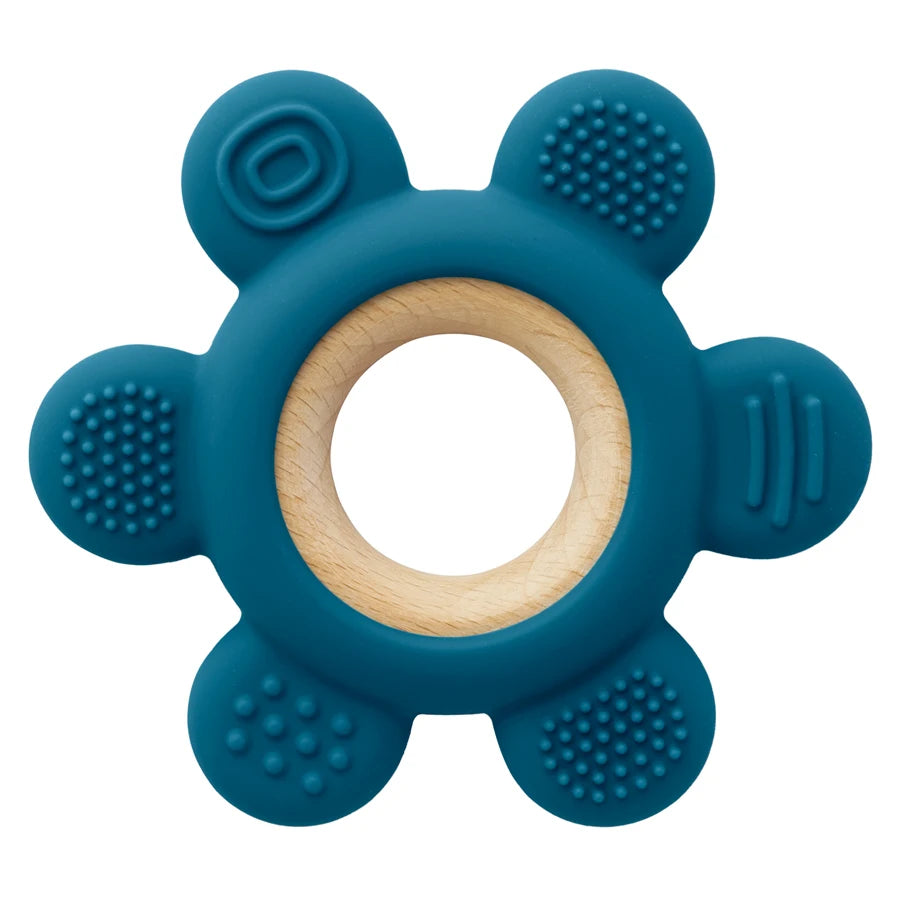 1PC Baby Silicone Teether Rudder Shape Necklace Teether Toy BPA Free Silicone Children Goods Infant Sensory Chewing Toys