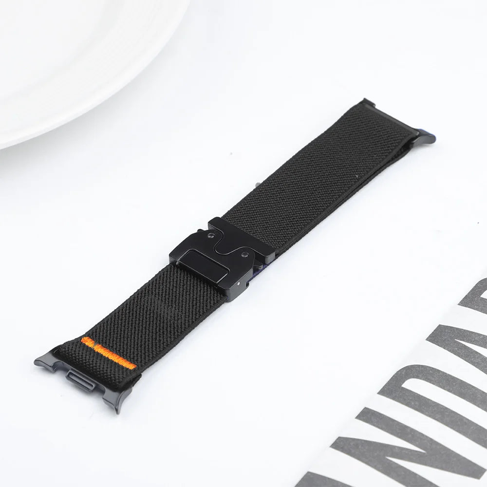 Parachute Strap For Samsung Galaxy Watch 8 40mm 44mm stretch Nylon correa pulseira Bracelet for Galaxy Watch 8 classic Band 46mm