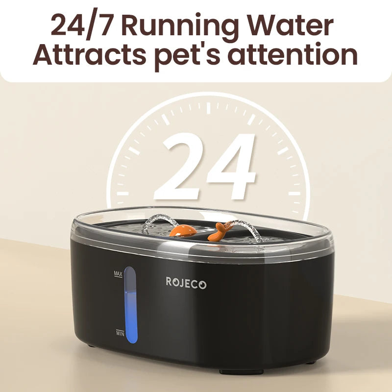 2.5L Dual Bowl Cat Water Fountain Ultra Quiet