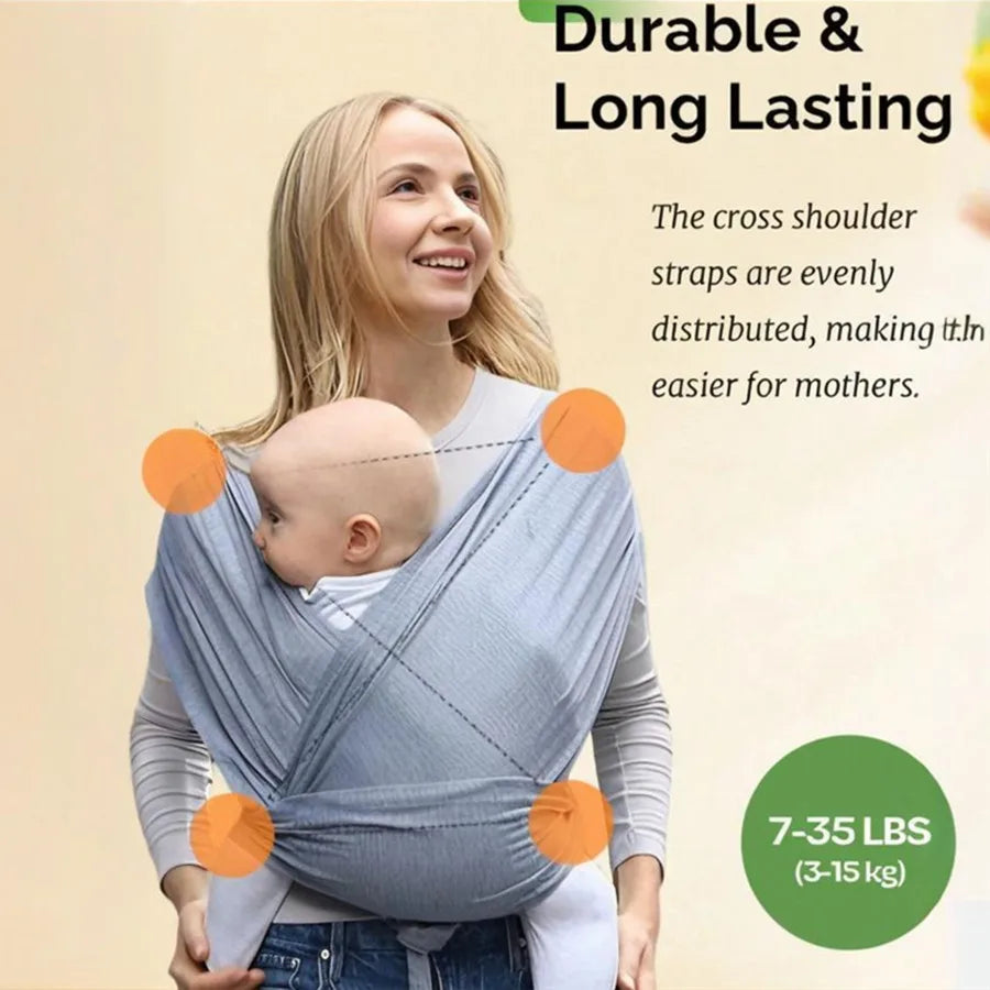 I YAN ergonomic baby backpack carrier with X-shaped support, outdoor newborn sling featuring adjustable backpack straps