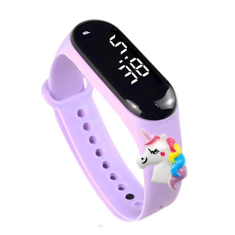 Waterproof Children's Smart Watch Cartoon LED Digital – Fun Electronics Wristwatch Birthday Gift for Kids Age 2-15 - I YAN