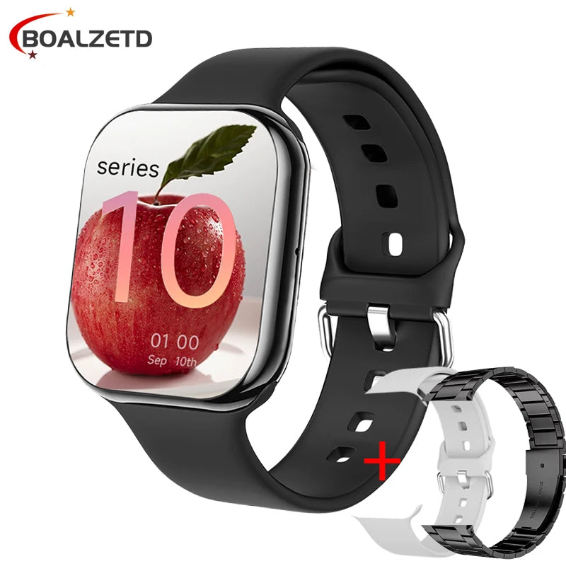 HD 1.85 inch AMOLED SmartWatch 2025 New Waterproof Bluetooth Call Health monitoring Video Woman Men smart watchs For Android IOS