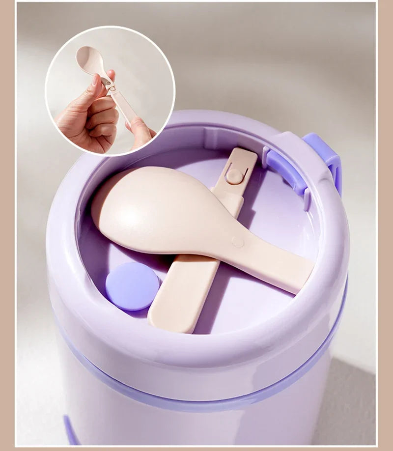 600ML Portable USB Electric Heating Lunch Box Stainless Steel Food Warmer for Picnic Milk Drink 5V 12V 24V Food Heater
