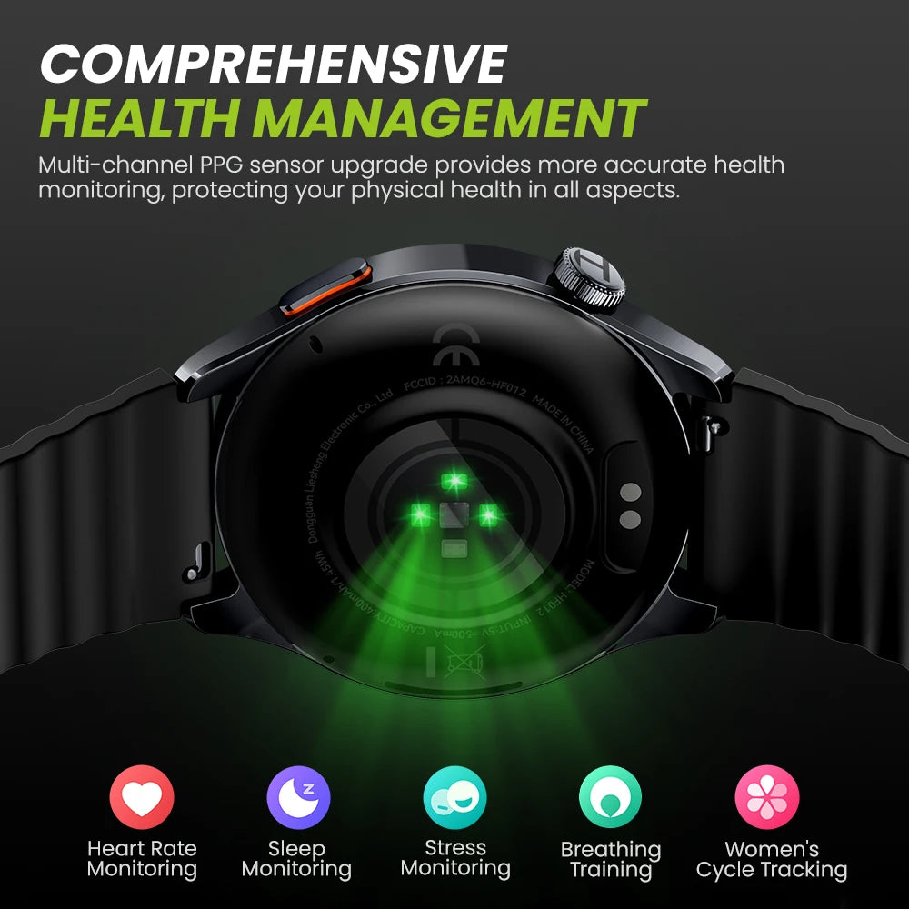 Watch 4S GPS Smartwatch 1.43” HD AMOLED Display 5 Satellite GPS Positioning 120+ Workout Modes Sport Fitness Smart Watch