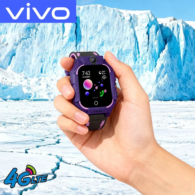 VIVO 4G Kids Smart Watch Mini Kids Phone with Call SOS Camera 3 in 1 Cartoon Watch Girl Boy Birthday Christmas Gift 2026New