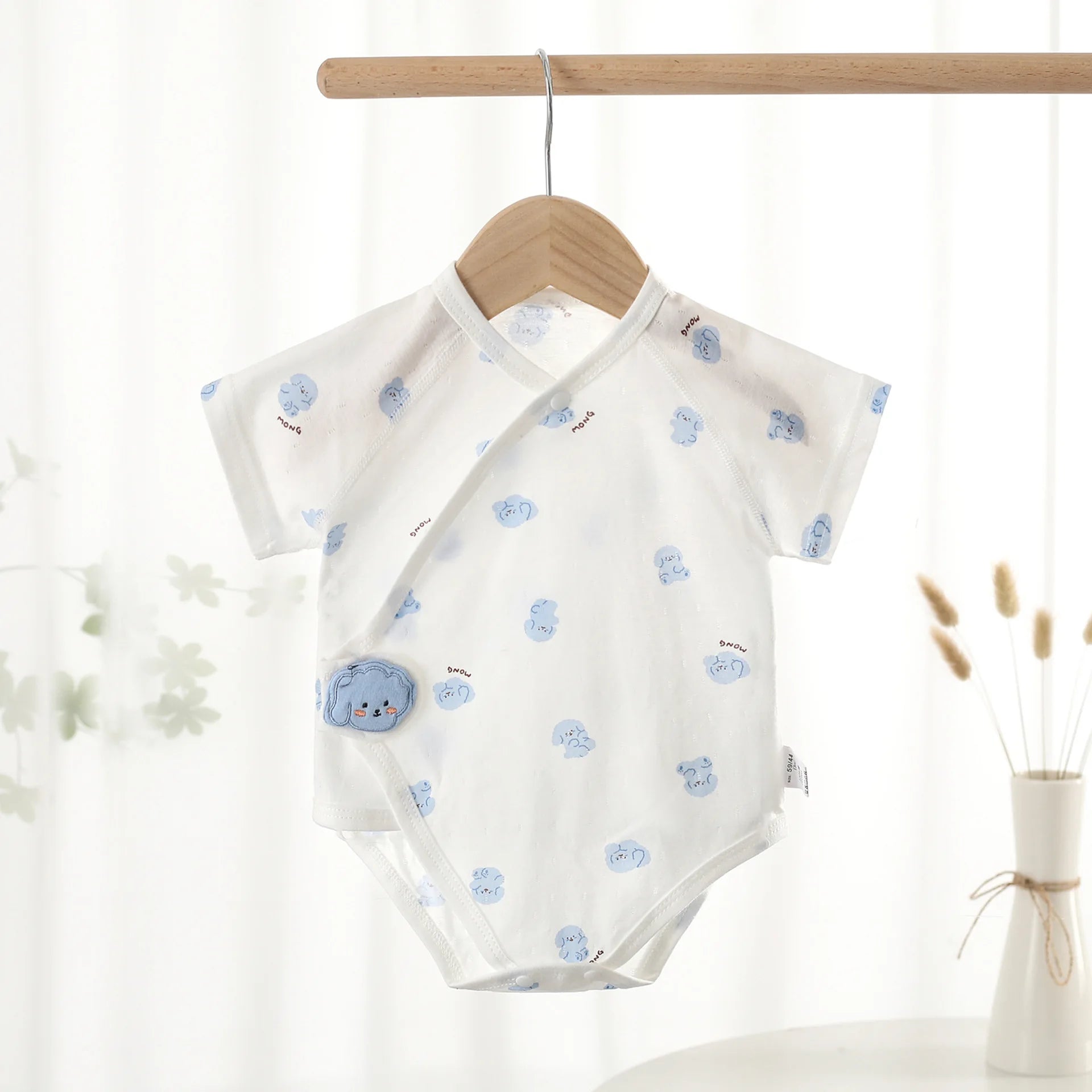 Baby Cotton Bodysuit | Cute Unisex Short Sleeve Romper Newborn-12M - I YAN