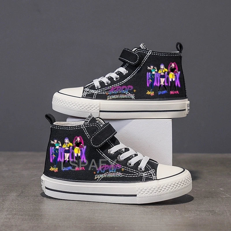 High-top Non-slip Sneakers, Student Casual Shoes New Children's Shoes, Fashion Canvas Shoes, Flat Shoes, Children's