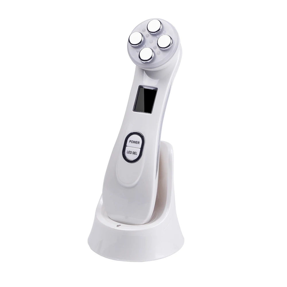 5-IN-1 RF Radio Frequency EMS Electroporation LED Photon Beauty Device Skin Lifting Tighten Anti-Wrinkle Skin Care Face Massager
