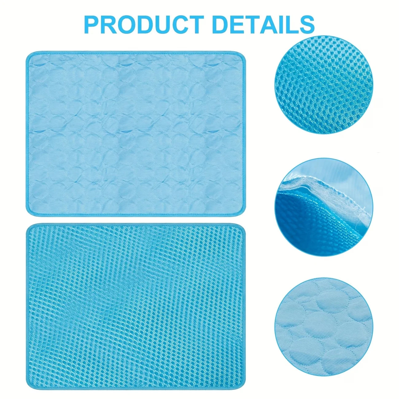 Pet Summer Cooling Mat Water Absorption Portable Cooling Gel Sleeping Pad Universal For Dog Bed Car Crate Outdoor Scratch-resistant Easy Clean