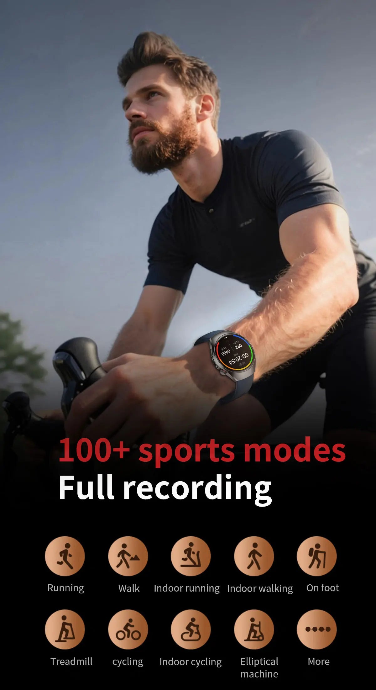 New Brand 2026 upgrade Health Check Smart Watch ECG Blood Lipid Uric Acid Body Fat Sport Waterproof HD Call SmartWatch Man Women