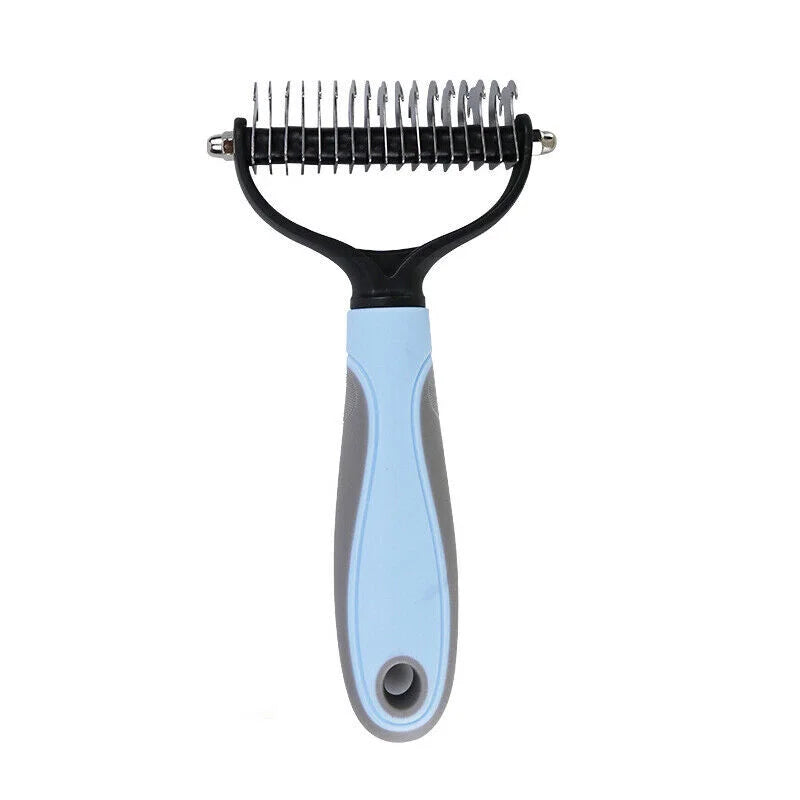 Professional Pet Grooming Tool 2 Sided Undercoat Dog Cat Shedding Comb Brush Pet