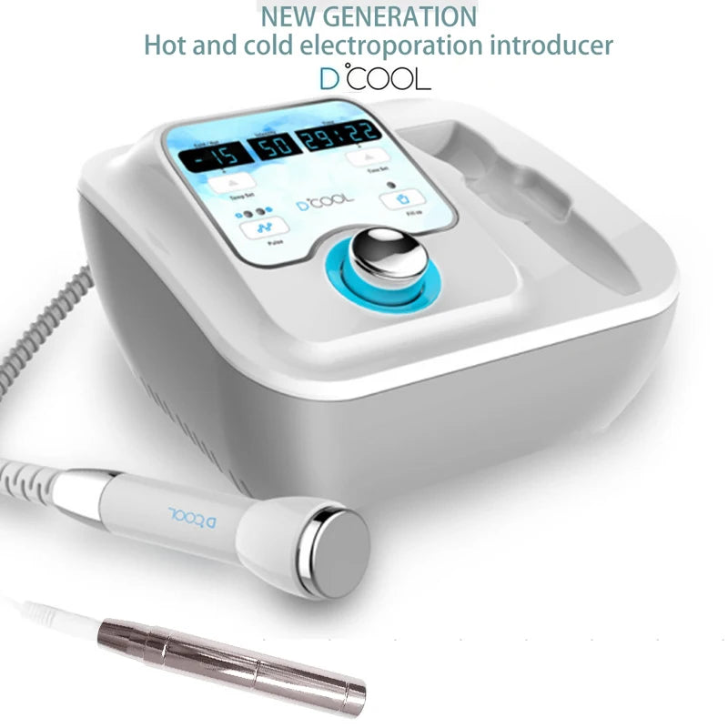 Sliming Dcool Portable Cool Hot EMS For Skin Tightening Anti Puffiness Facial Electroporation Machine Beauty Device