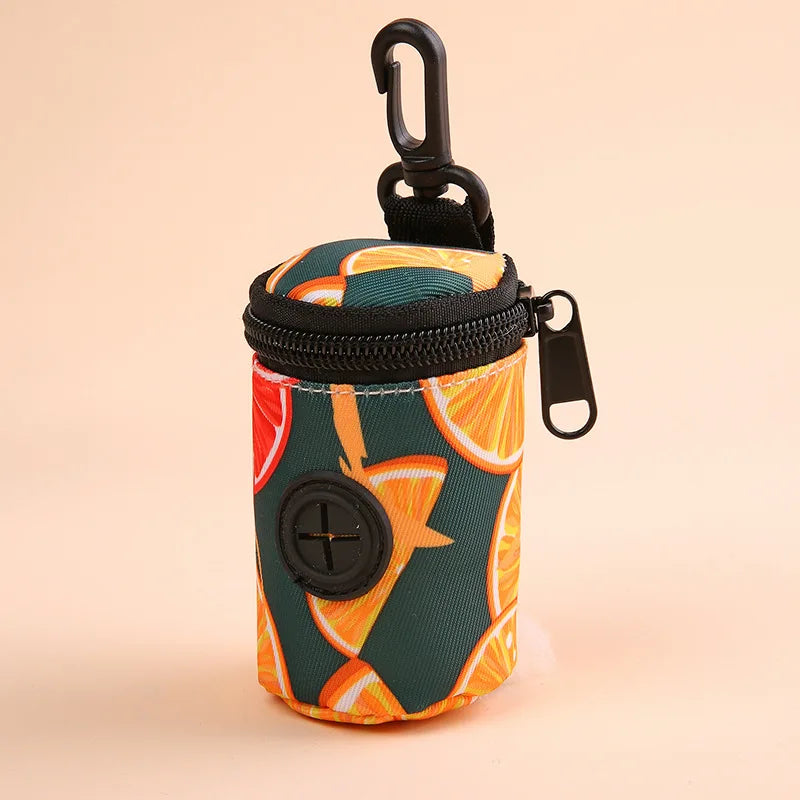 Dog poop bags with holder by I YAN, durable outdoor waste disposal bags for walks and hikes, handy for training and clean-up.