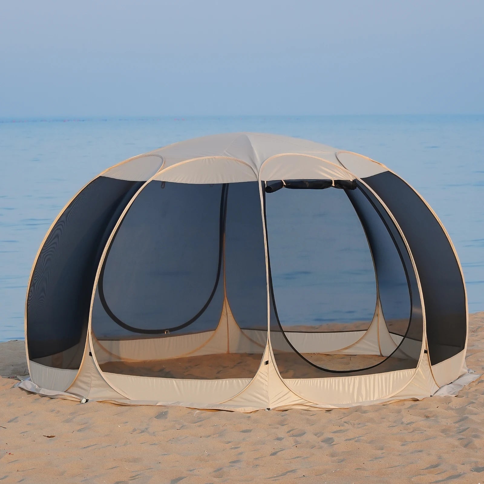 Portable Screen House Tent with Mosquito Net 6-8 Person Camping Backyard Patio & Protection Outdoor Shelter Suitable for family