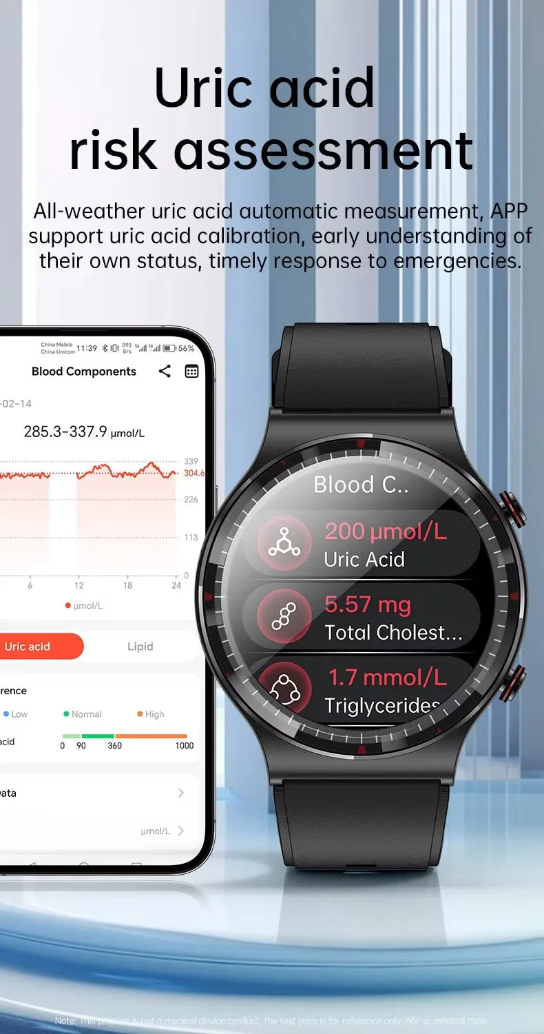 G08 Pro Men Amoled Smart WatchMedical Grade ECG Health Monitoring Heart Rate Blood Pressure Fitness Sport Smartwatch