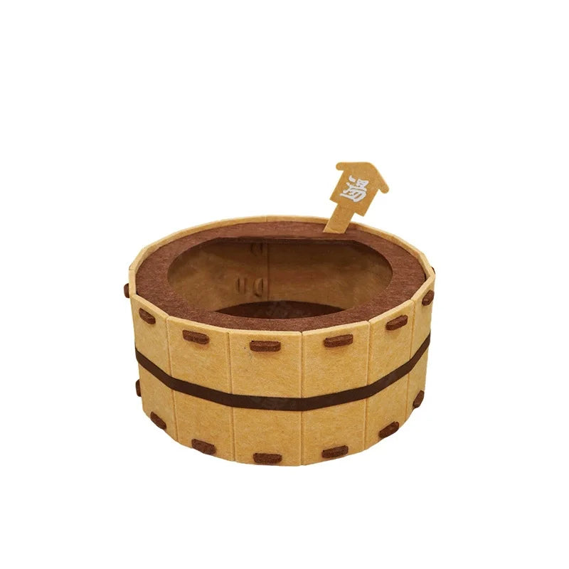 Soft, sturdy felt cat nest by I YAN, perfect for sleeping, claw sharpening, and comfort in all seasons.