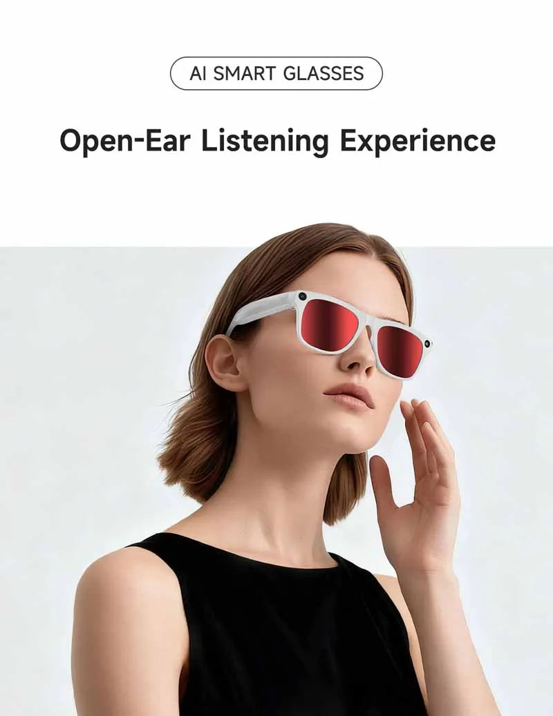 For Xiaomi AI Smart Glasses Photochromic Glasses 4K HD Camera Chat GPT Bluetooth Call Video Music Touch Translate Sunglasses